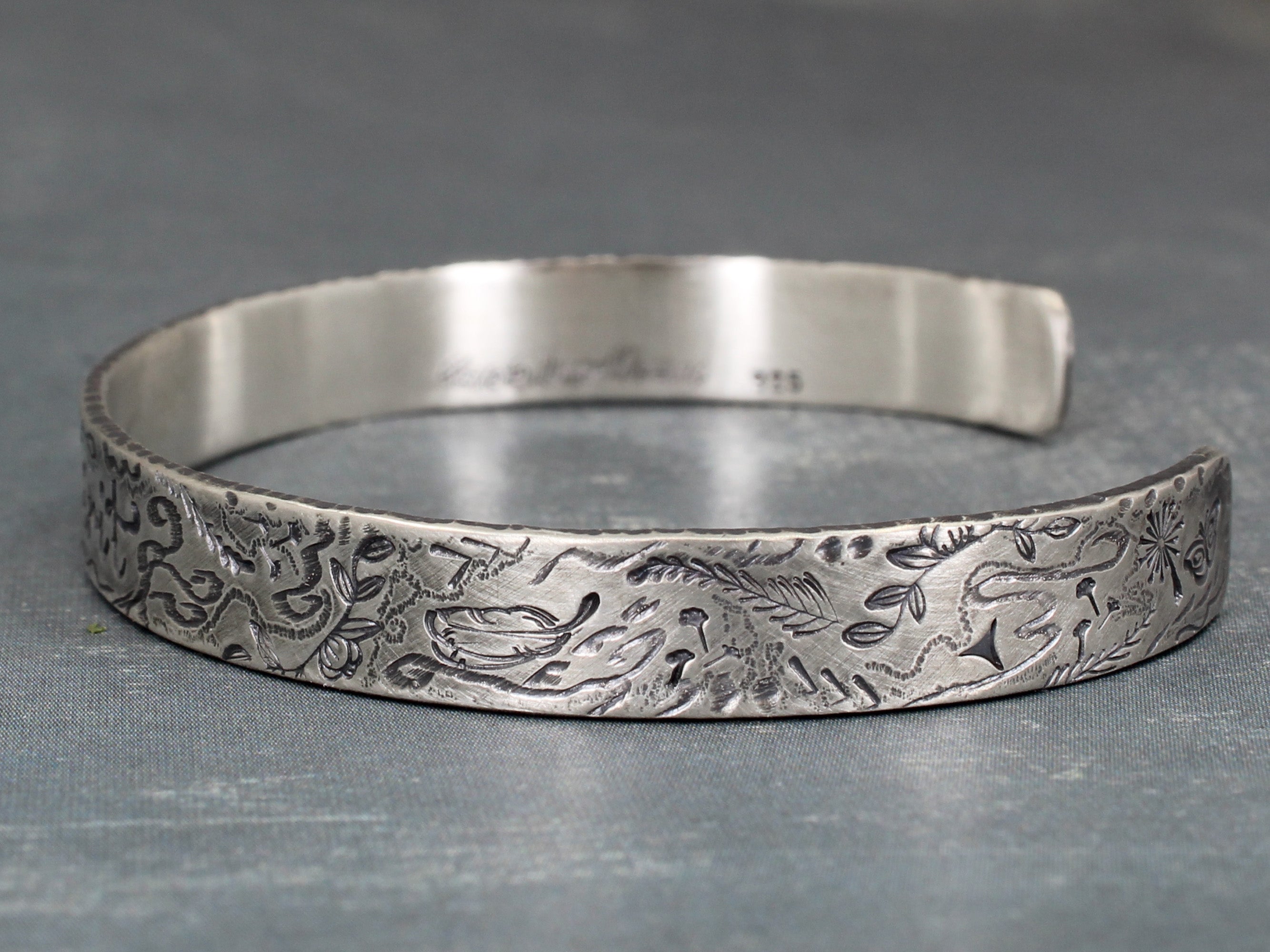 Silver cuff bracelet