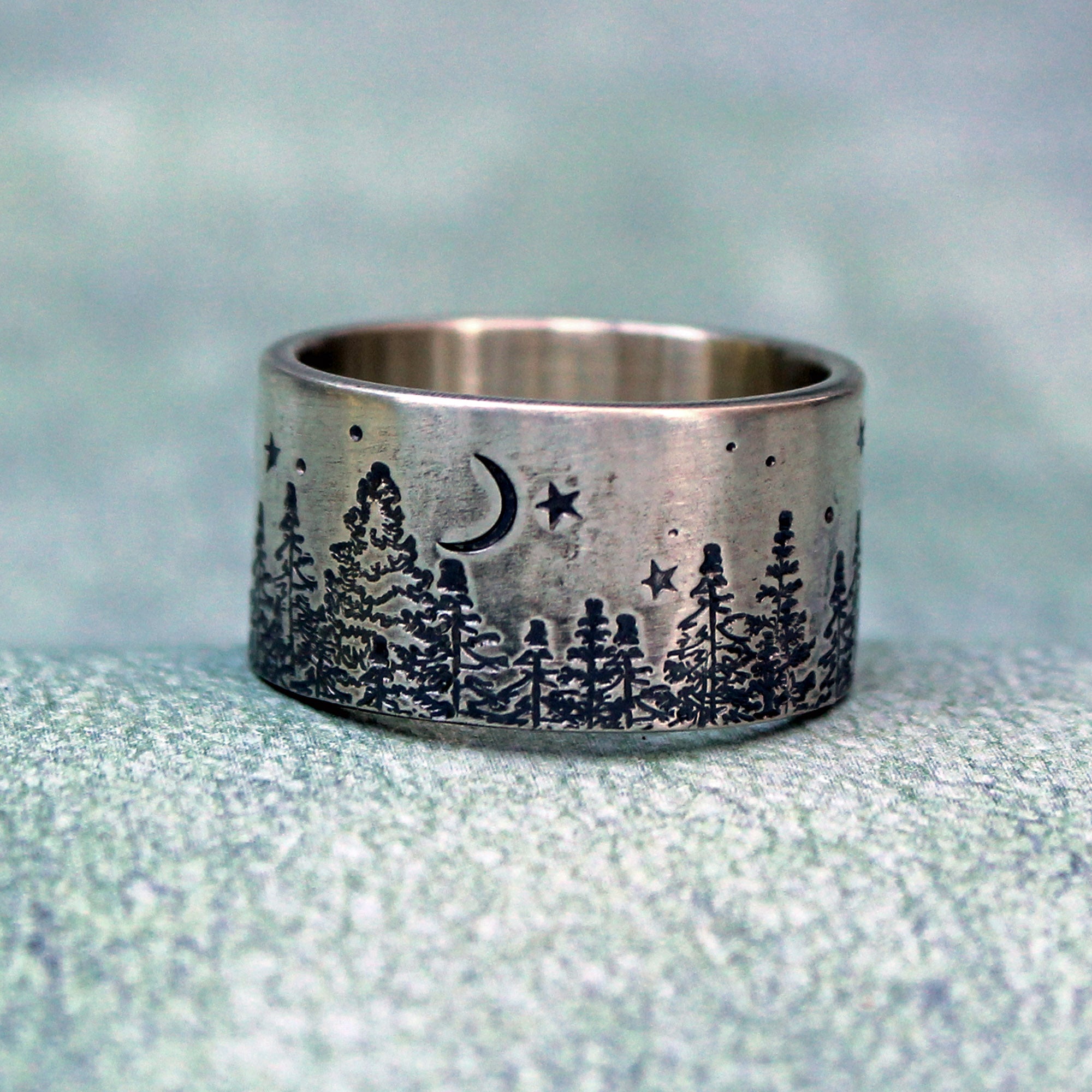 Night sky tree ring