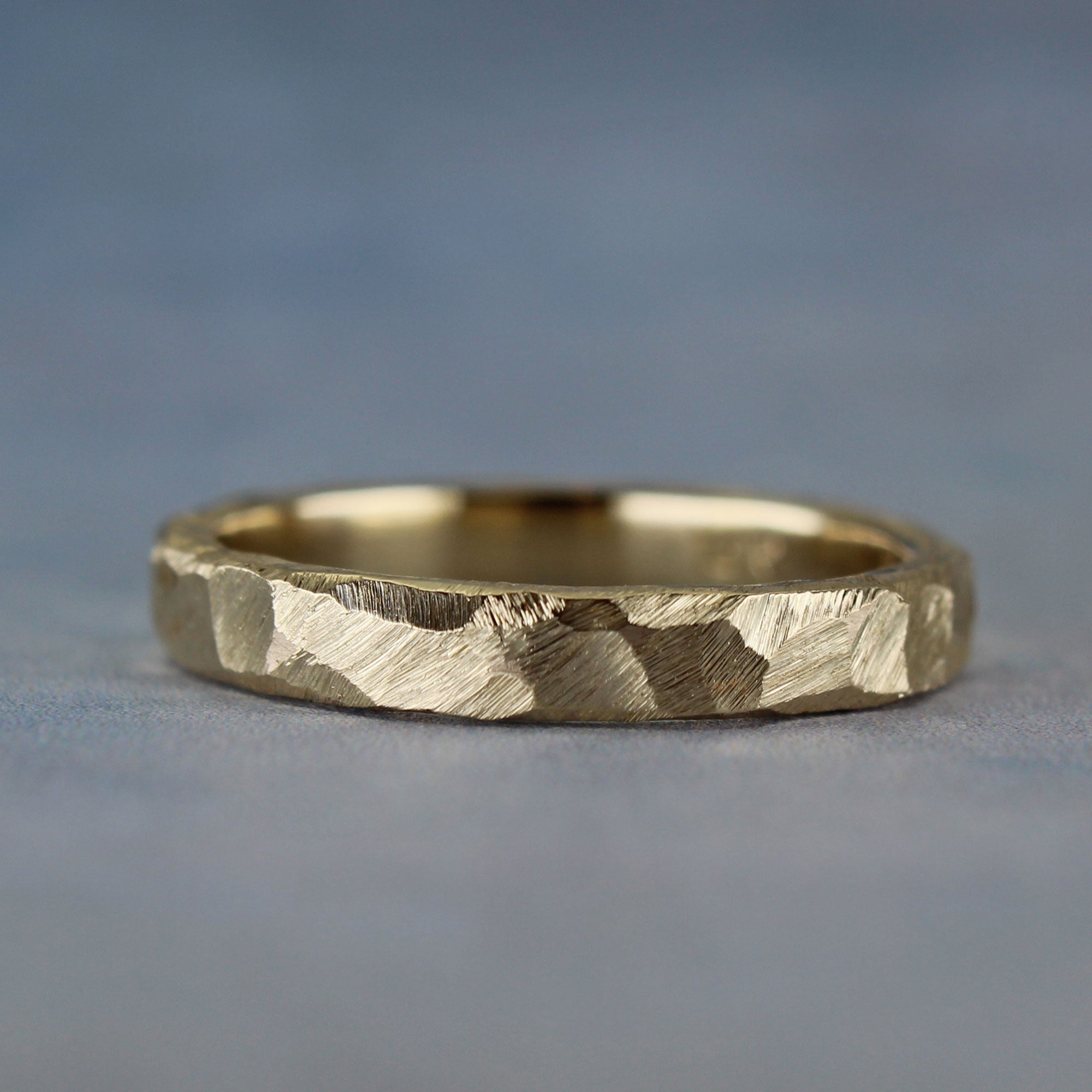 Rustic gold wedding ring