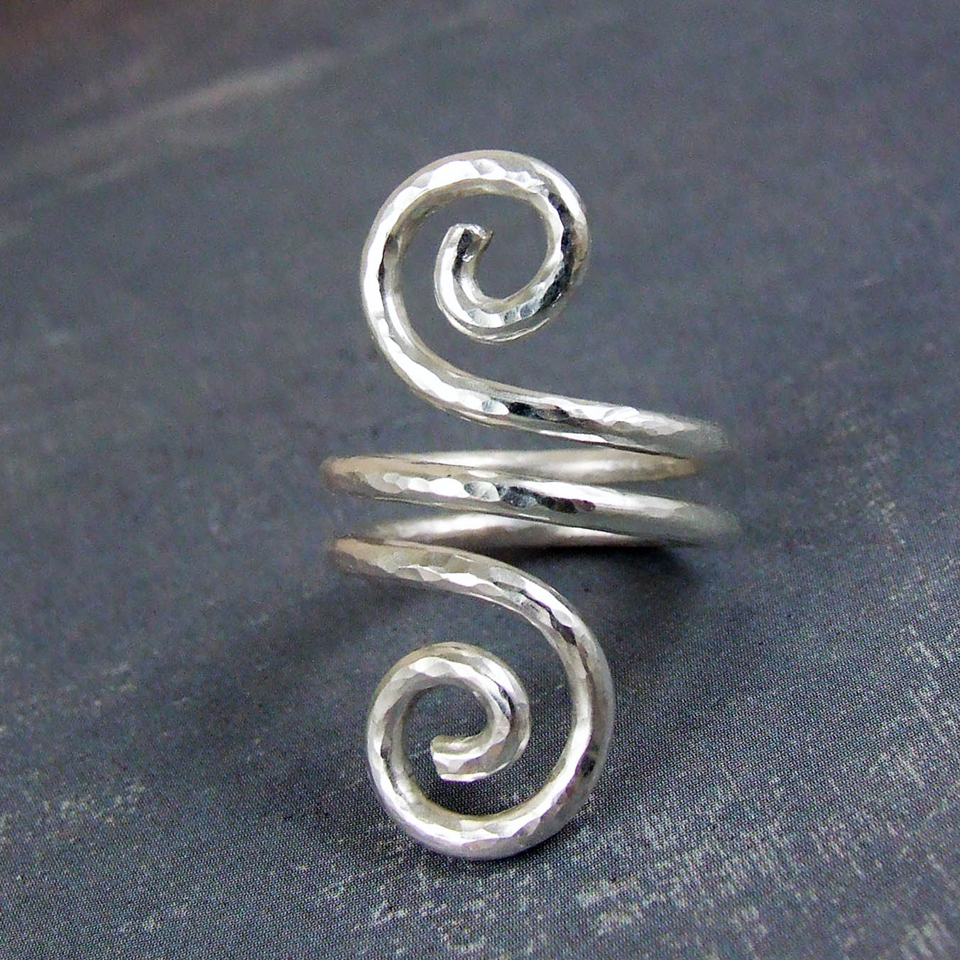 Spiral Ring in Sterling Silver - GREEK ROOTS