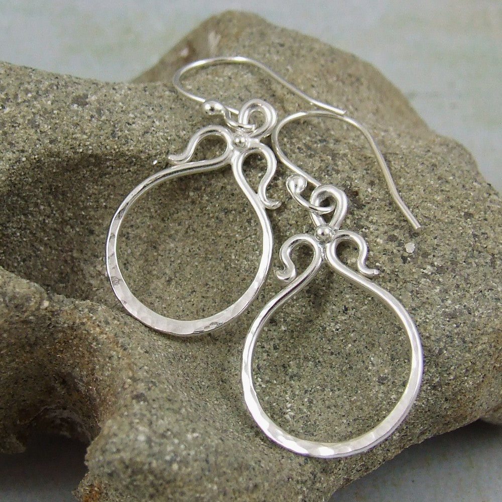 unique earrings in sterling silver