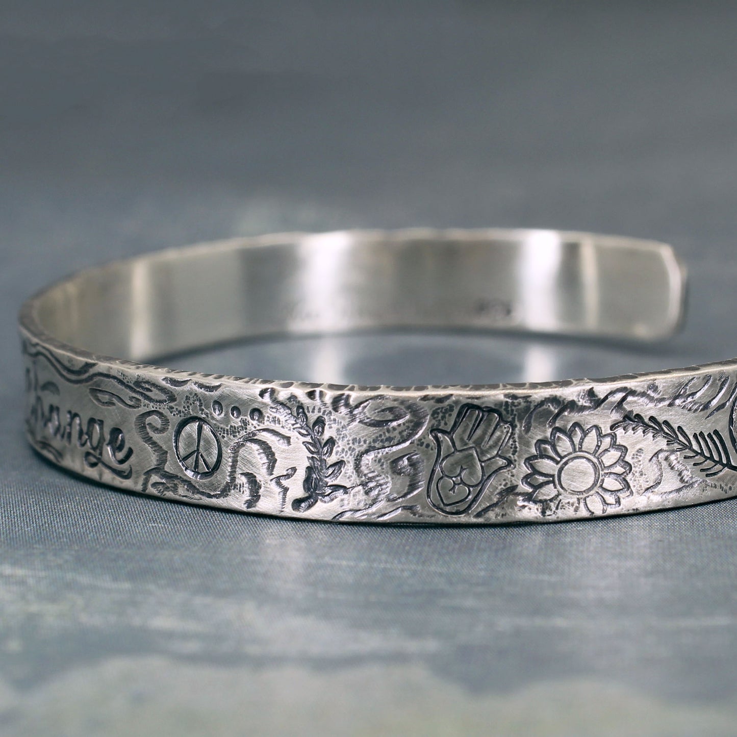 Sterling silver bracelet cuff