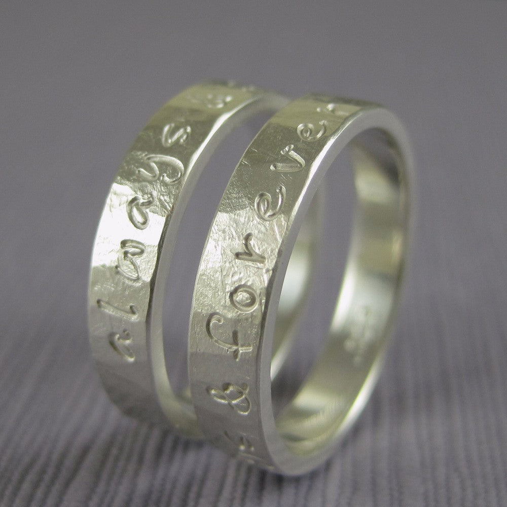 inscription promise ring set