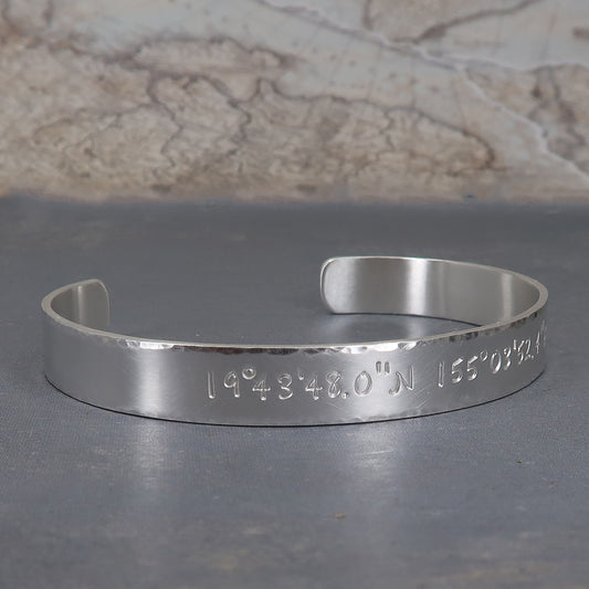 Custom coordinate bracelet