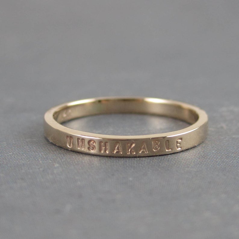 Personalized gold ring